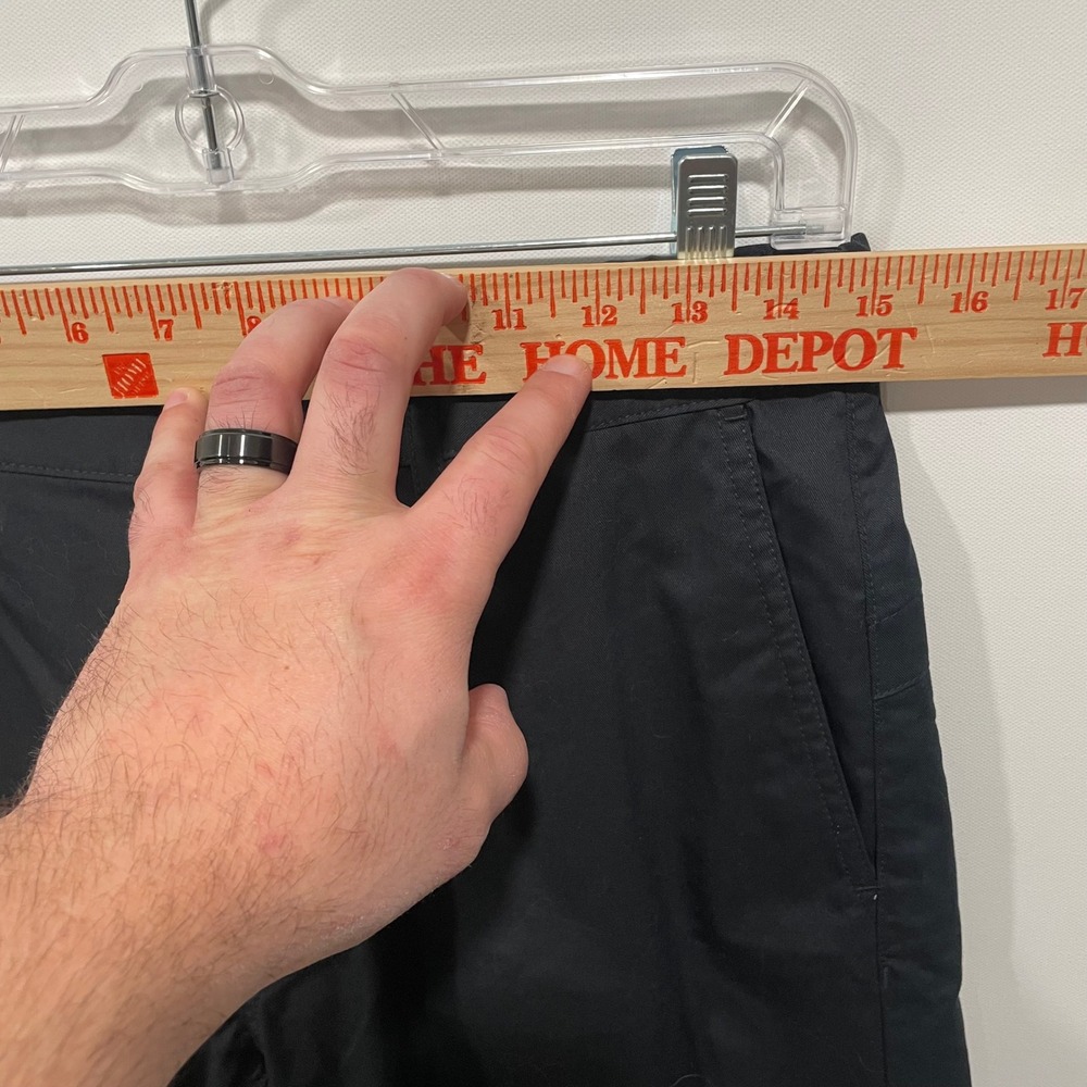J. Crew 484 Slim Stretch Chino Pants Mens 30x32 Black Side Zip Flat Front - Picture 3 of 10